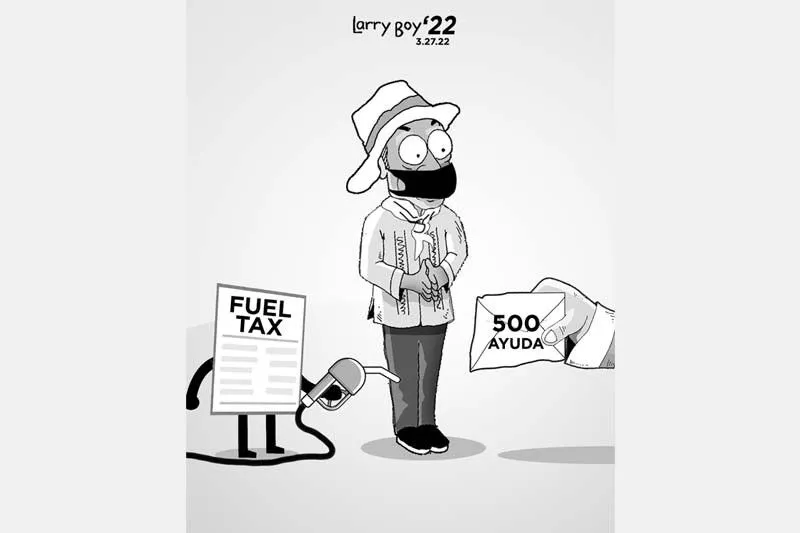 EDITORYAL - P500 na ayuda mas magaan kaysa ­isuspende ang fuel tax